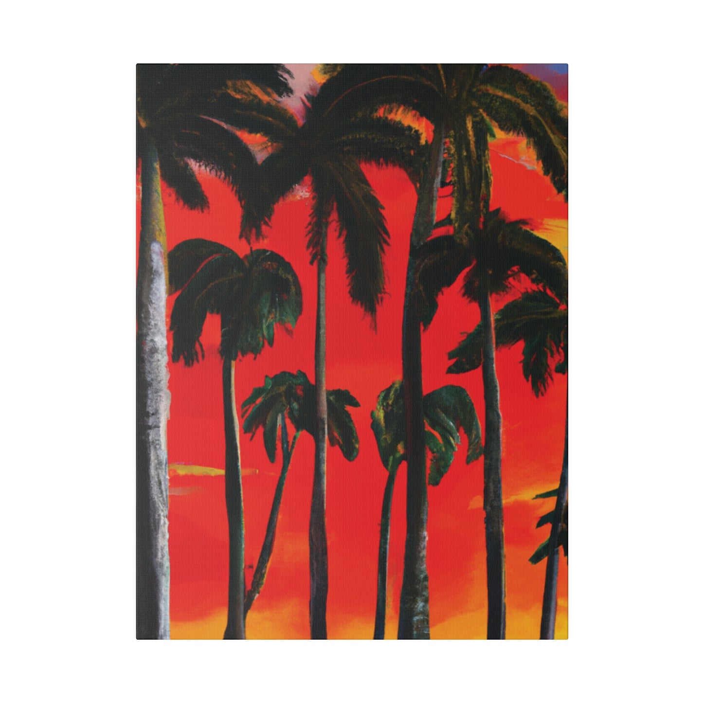 4286K - Miami Beach Sunset Painting Print | Miami | Beach | Sunset | Poster | Home Decor | Wall Art | Canvas