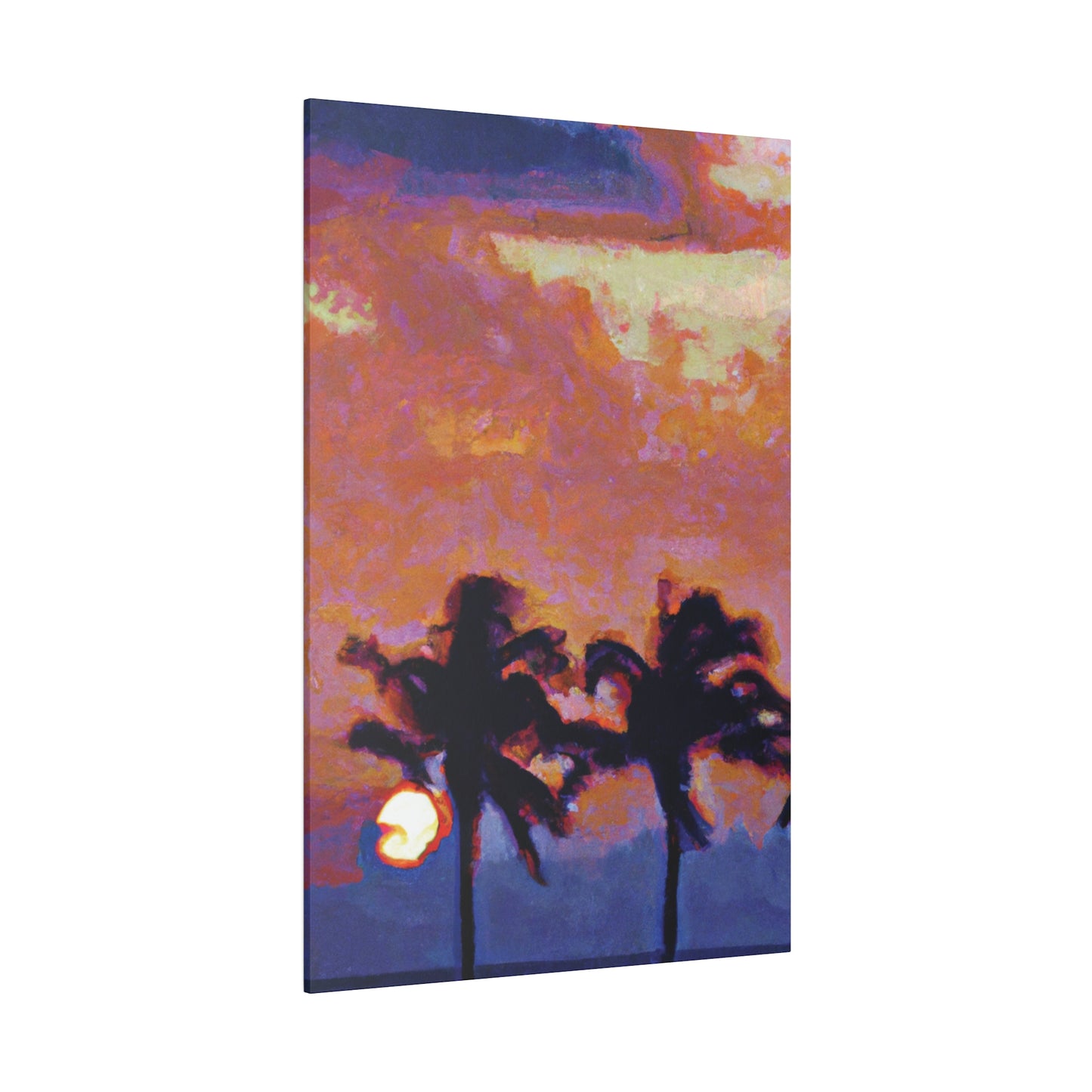 8235O - Miami Beach Sunset Painting Print | Miami | Beach | Sunset | Poster | Home Decor | Wall Art | Canvas