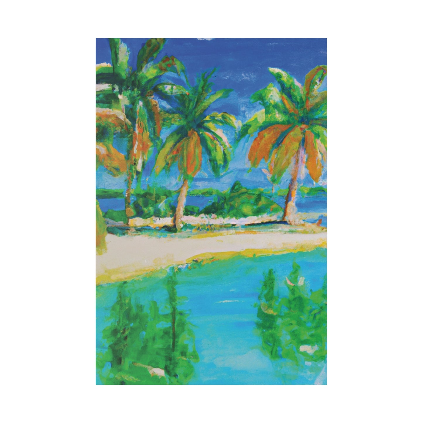 8576A - Bahamas Ocean Painting Print | Bahamas | Ocean | Beach | Poster | Home Decor | Wall Art | Canvas