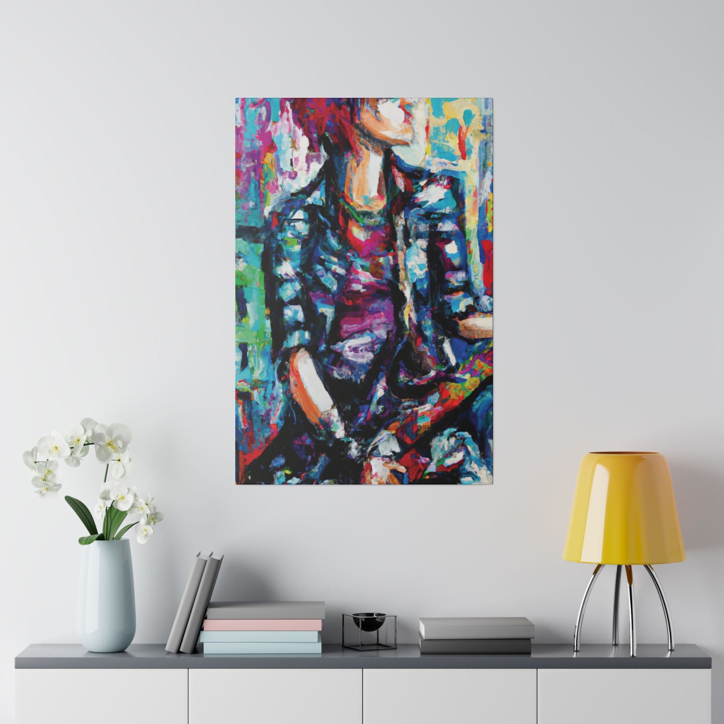 5033P - Rockstar Oil Painting Style Print | Poster | Home Decor | Wall Art | Music Art | Canvas