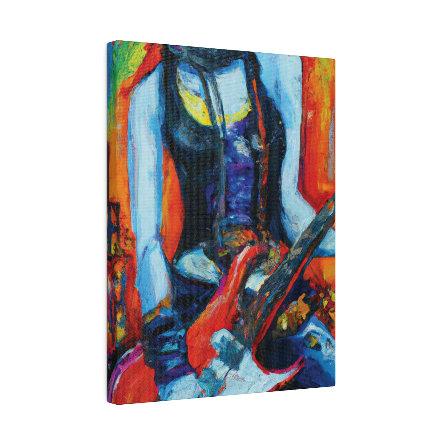 9232G - Rockstar Oil Painting Style Print | Poster | Home Decor | Wall Art | Music Art | Canvas