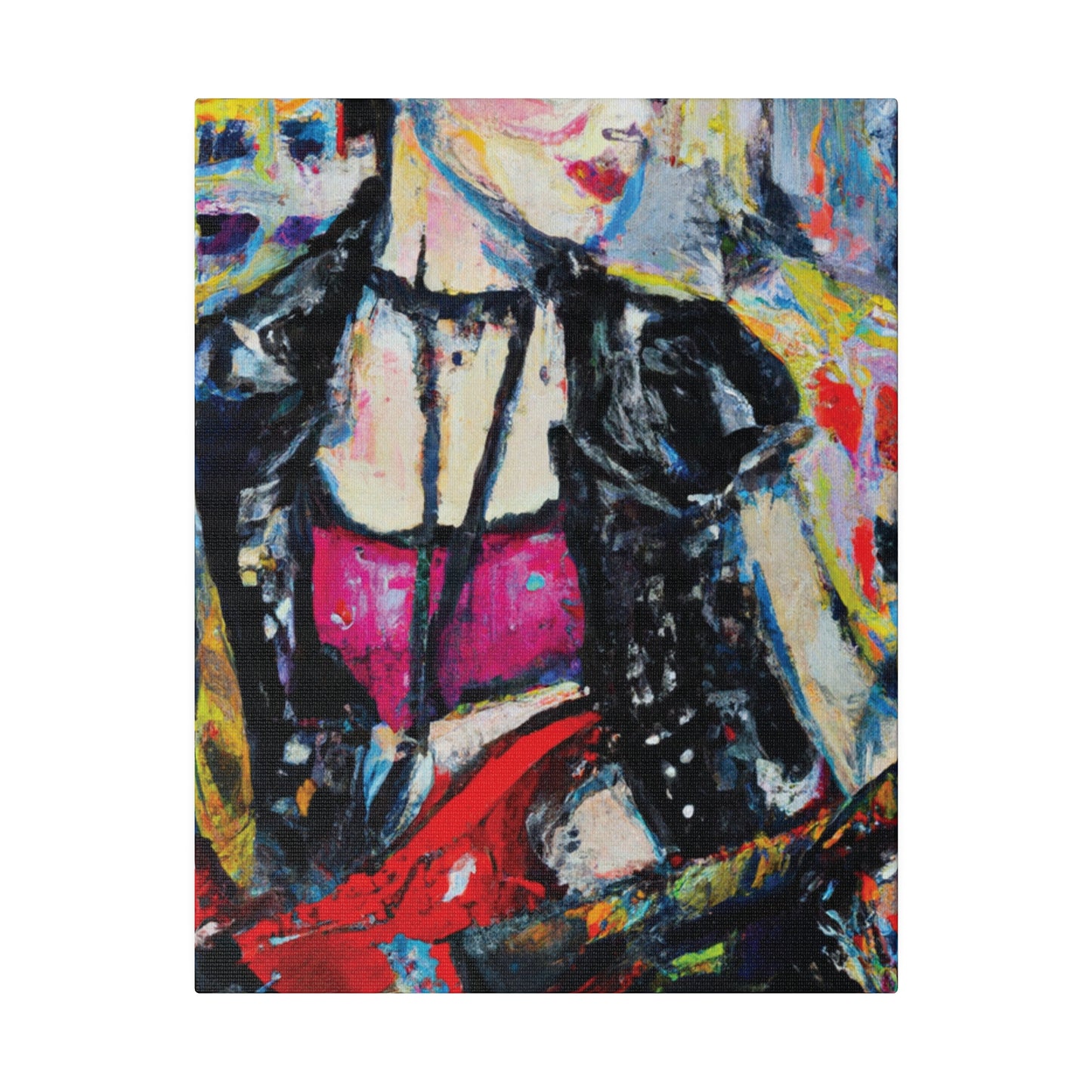 6167B - Rockstar Oil Painting Style Print | Poster | Home Decor | Wall Art | Music Art | Canvas