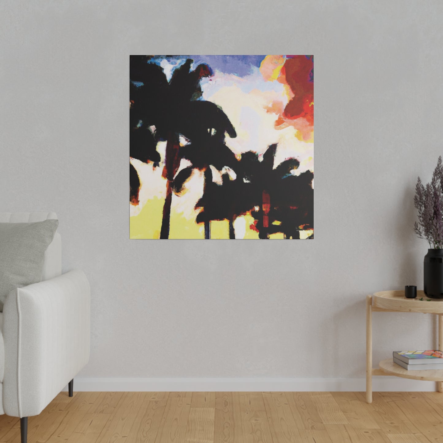 9127M - Miami Beach Sunset Painting Print | Miami | Beach | Sunset | Poster | Home Decor | Wall Art | Canvas