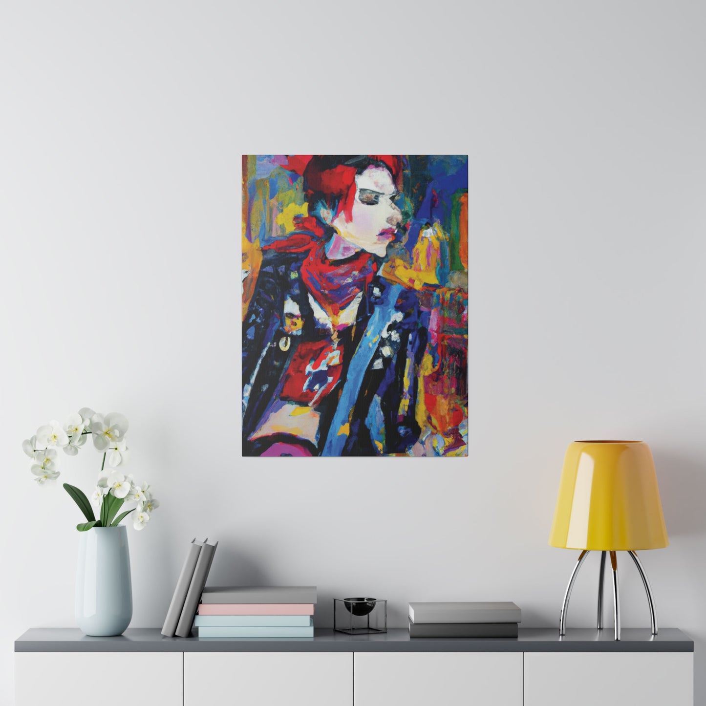8996X - Rockstar Oil Painting Style Print | Poster | Home Decor | Wall Art | Music Art | Canvas