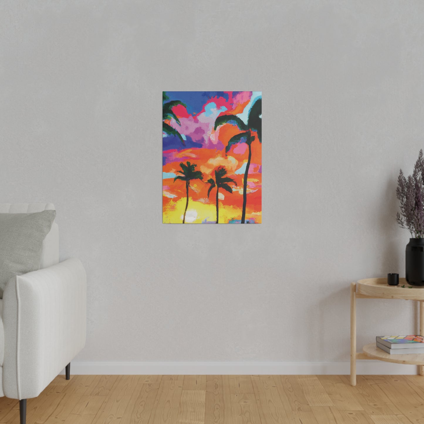 8579F - Miami Beach Sunset Painting Print | Miami | Beach | Sunset | Poster | Home Decor | Wall Art | Canvas