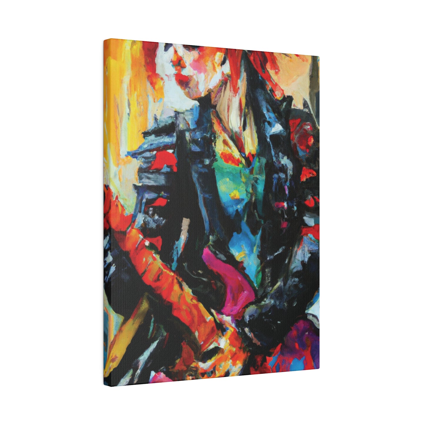 8596X - Rockstar Oil Painting Style Print | Poster | Home Decor | Wall Art | Music Art | Canvas