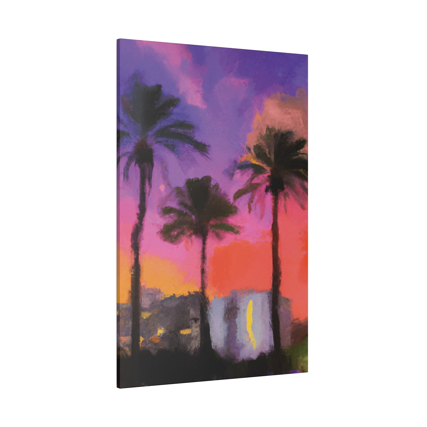 722V - Miami Beach Sunset Painting Print | Miami | Beach | Sunset | Poster | Home Decor | Wall Art | Canvas