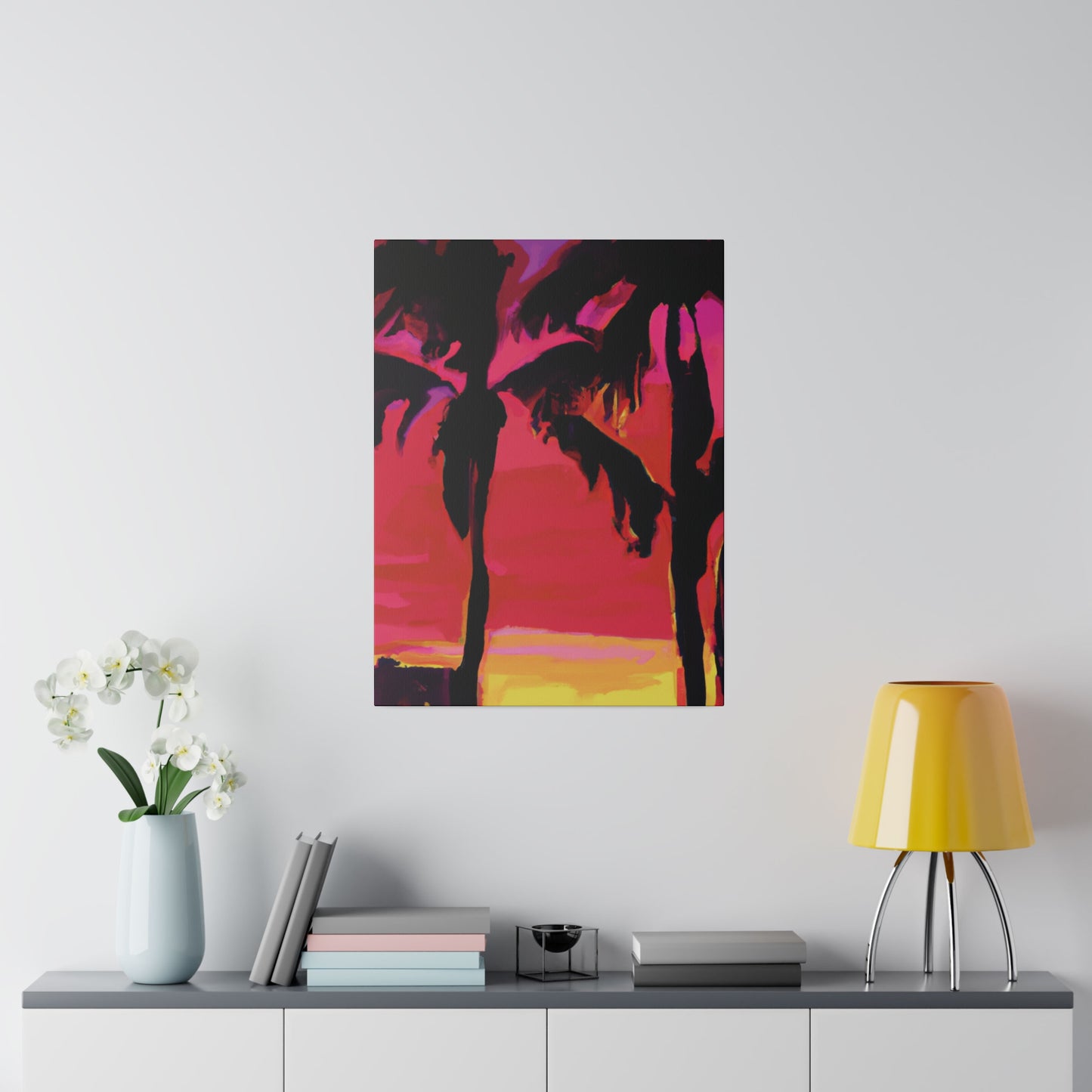 3182A - Miami Beach Sunset Painting Print | Miami | Beach | Sunset | Poster | Home Decor | Wall Art | Canvas