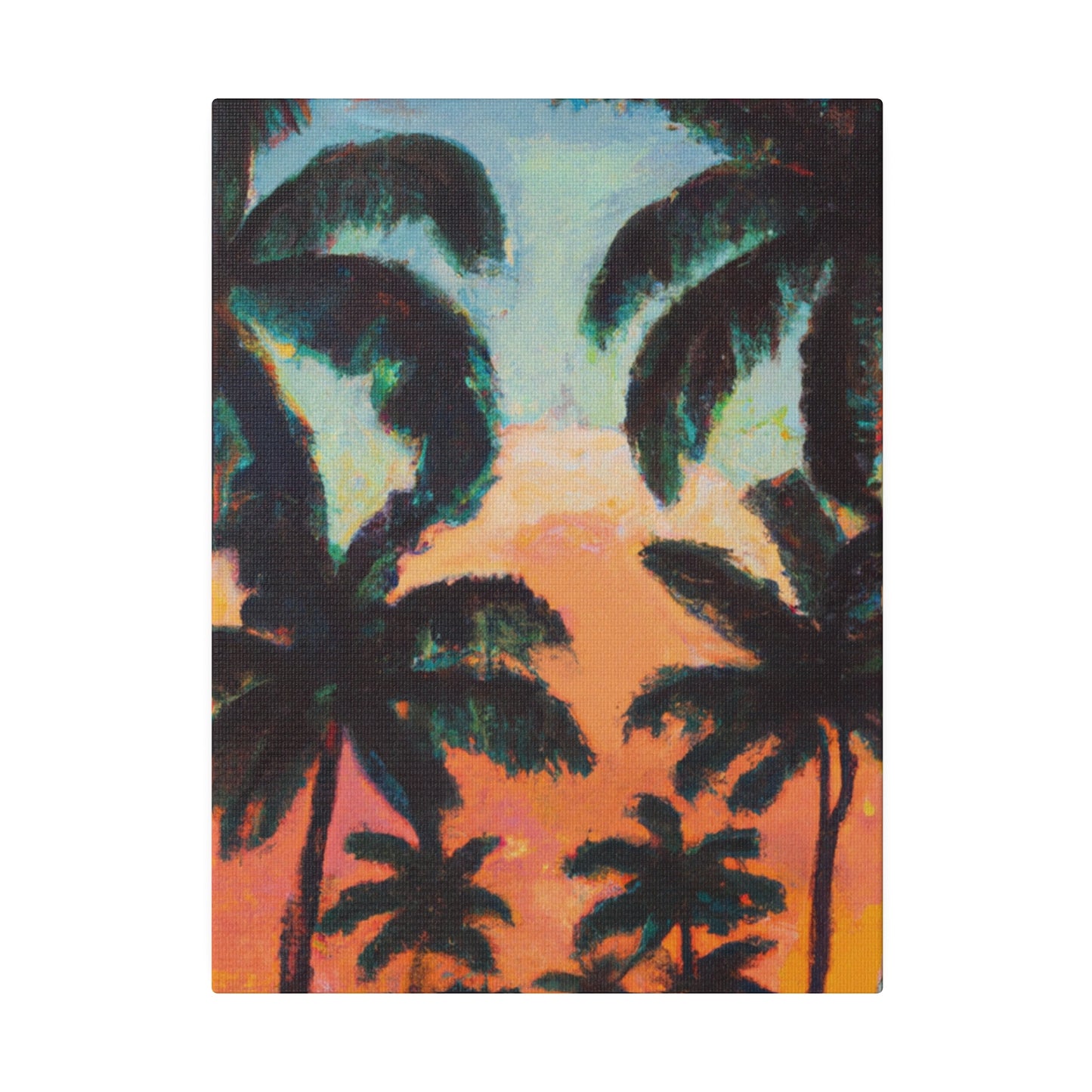 2854A - Miami Beach Sunset Painting Print | Miami | Beach | Sunset | Poster | Home Decor | Wall Art | Canvas