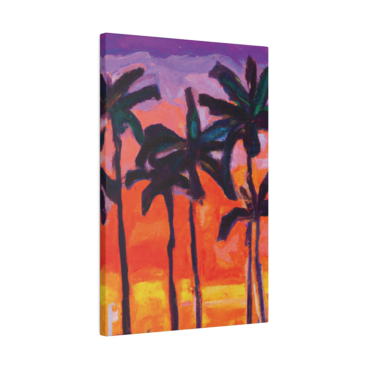 5618V - Miami Beach Sunset Painting Print | Miami | Beach | Sunset | Poster | Home Decor | Wall Art | Canvas