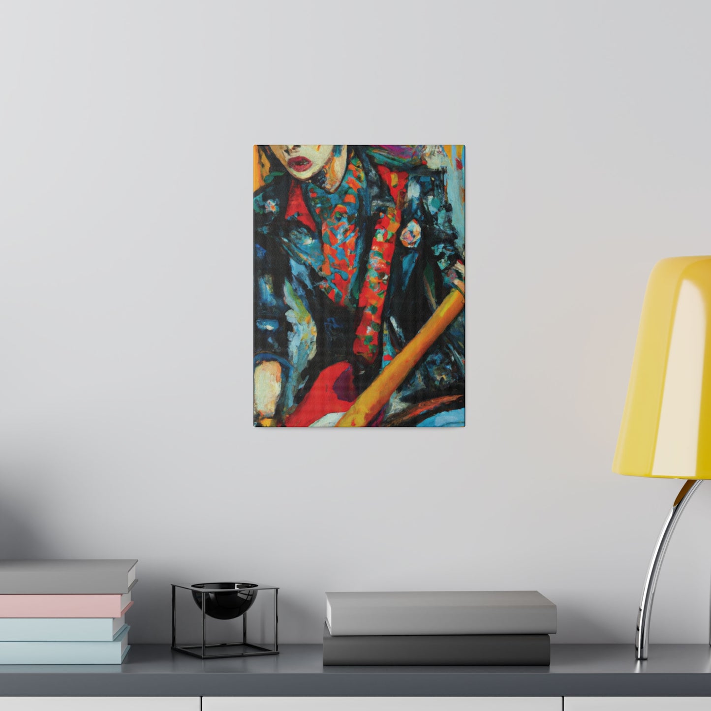 9697B - Rockstar Oil Painting Style Print | Poster | Home Decor | Wall Art | Music Art | Canvas