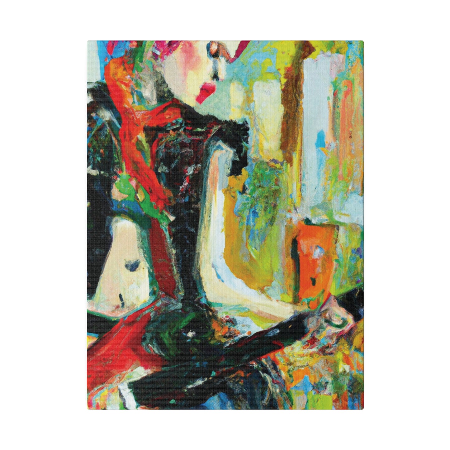 4824H - Rockstar Oil Painting Style Print | Poster | Home Decor | Wall Art | Music Art | Canvas