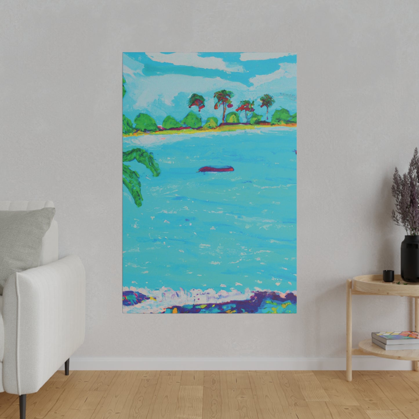 7481H - Bahamas Ocean Painting Print | Bahamas | Ocean | Beach | Poster | Home Decor | Wall Art | Canvas