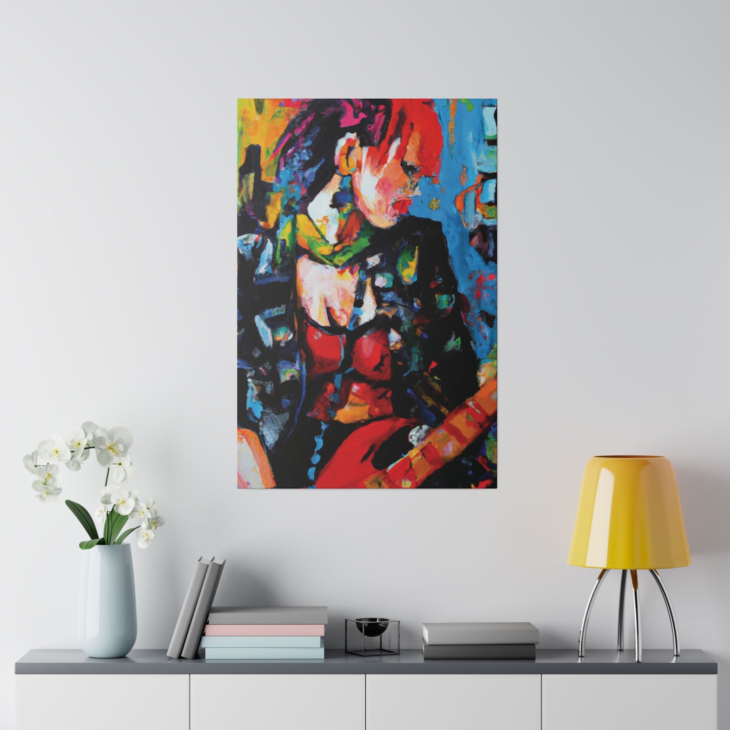 9602B - Rockstar Oil Painting Style Print | Poster | Home Decor | Wall Art | Music Art | Canvas