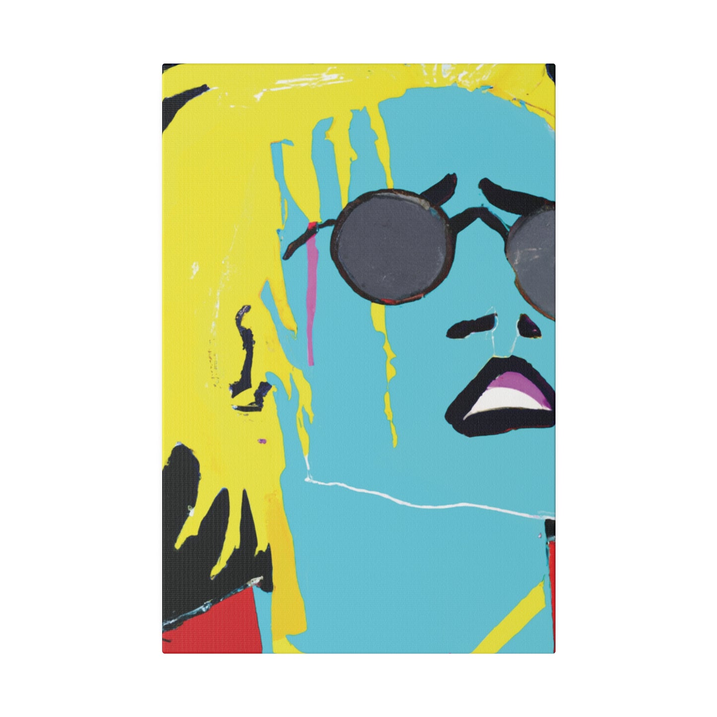 3863S - Rockstar Painting Print | Face | Abstract | Poster | Home Decor | Wall Art | Music Art | Canvas