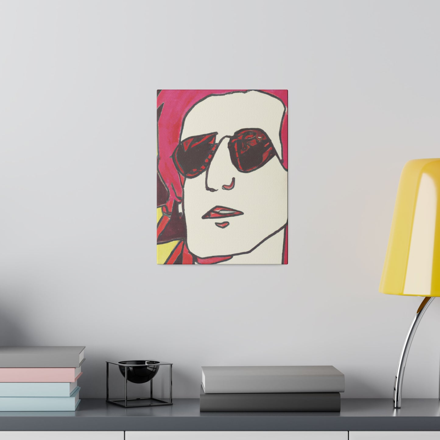 9247A - Rockstar Painting Print | Face | Abstract | Poster | Home Decor | Wall Art | Music Art | Canvas