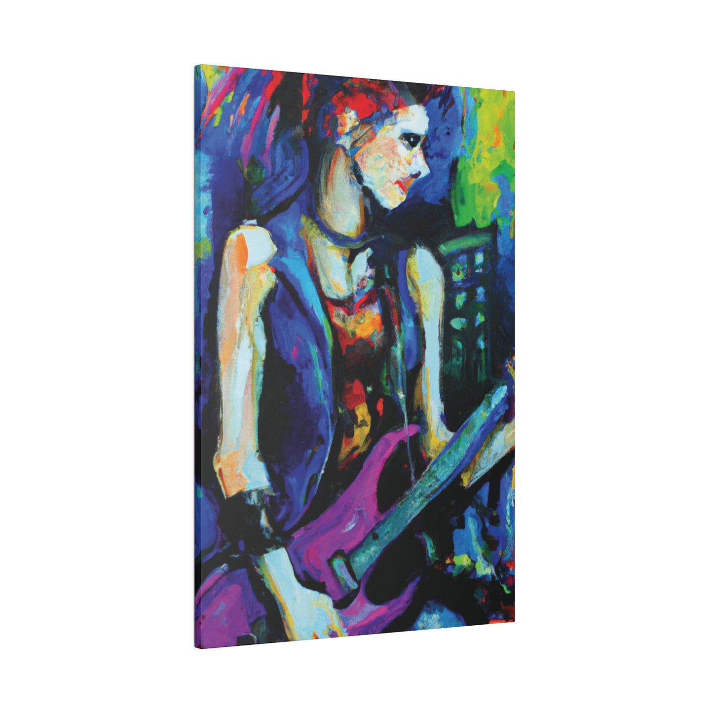 4374G - Rockstar Oil Painting Style Print | Poster | Home Decor | Wall Art | Music Art | Canvas