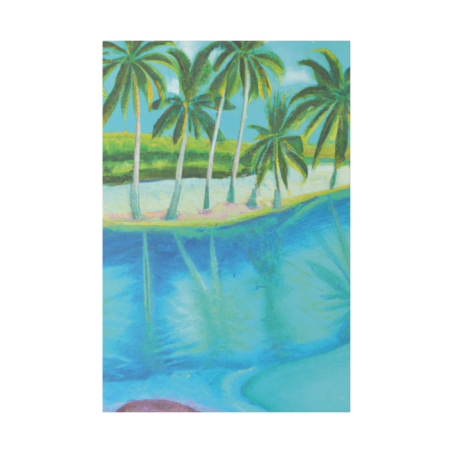 5436R - Bahamas Ocean Painting Print | Bahamas | Ocean | Beach | Poster | Home Decor | Wall Art | Canvas