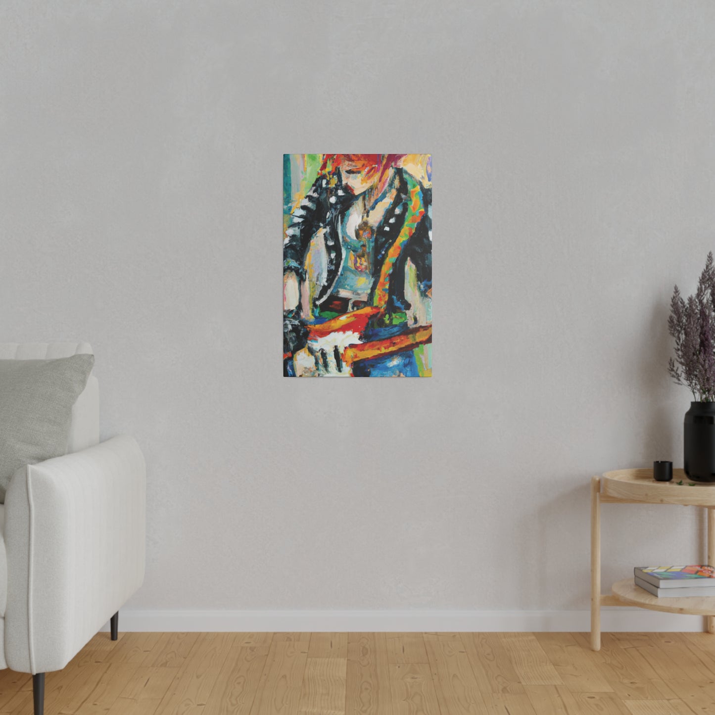 7581U - Rockstar Oil Painting Style Print | Poster | Home Decor | Wall Art | Music Art | Canvas