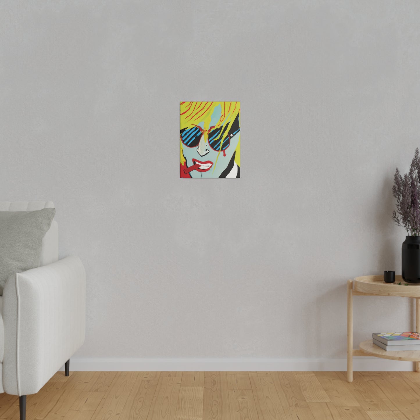 3122Y - Rockstar Painting Print | Face | Abstract | Poster | Home Decor | Wall Art | Music Art | Canvas