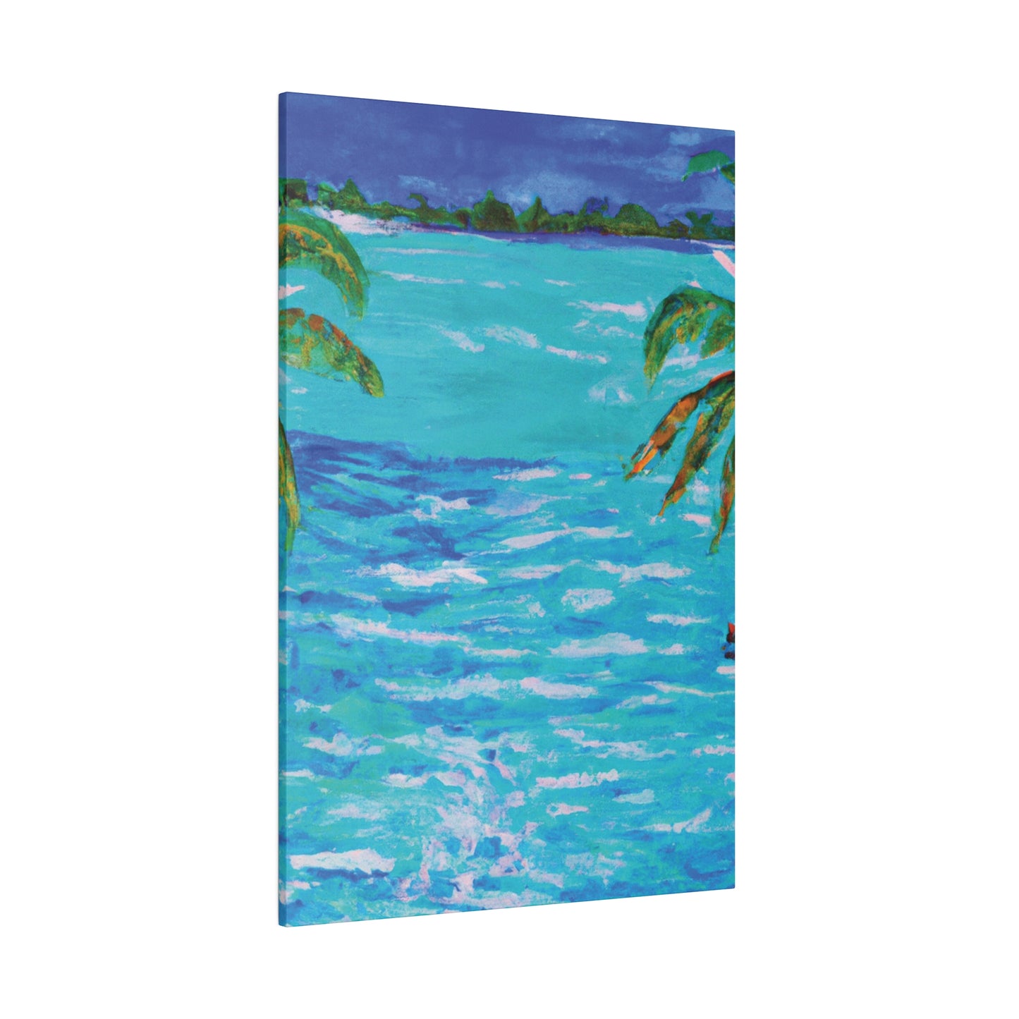 5802L - Bahamas Ocean Painting Print | Bahamas | Ocean | Beach | Poster | Home Decor | Wall Art | Canvas