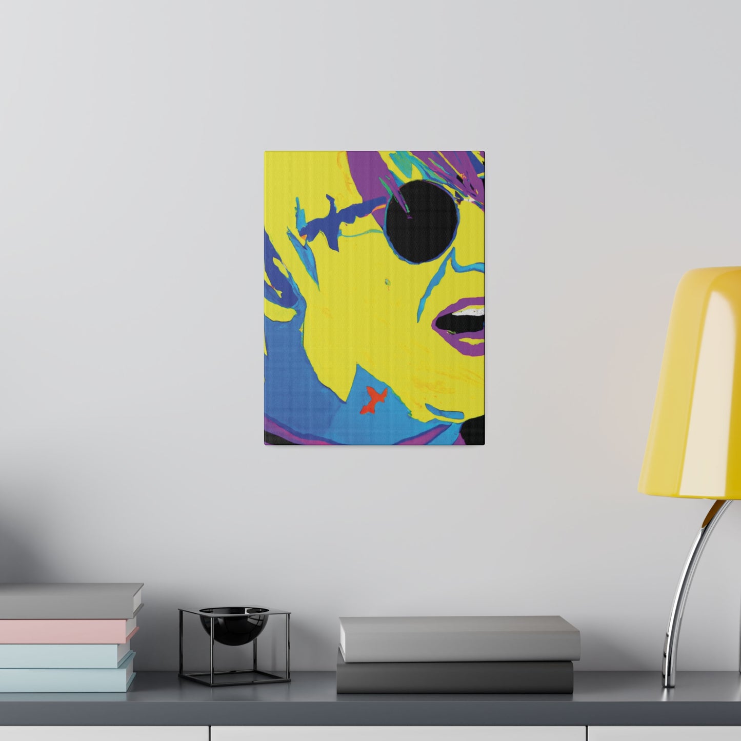 8129K - Rockstar Painting Print | Face | Abstract | Poster | Home Decor | Wall Art | Music Art | Canvas