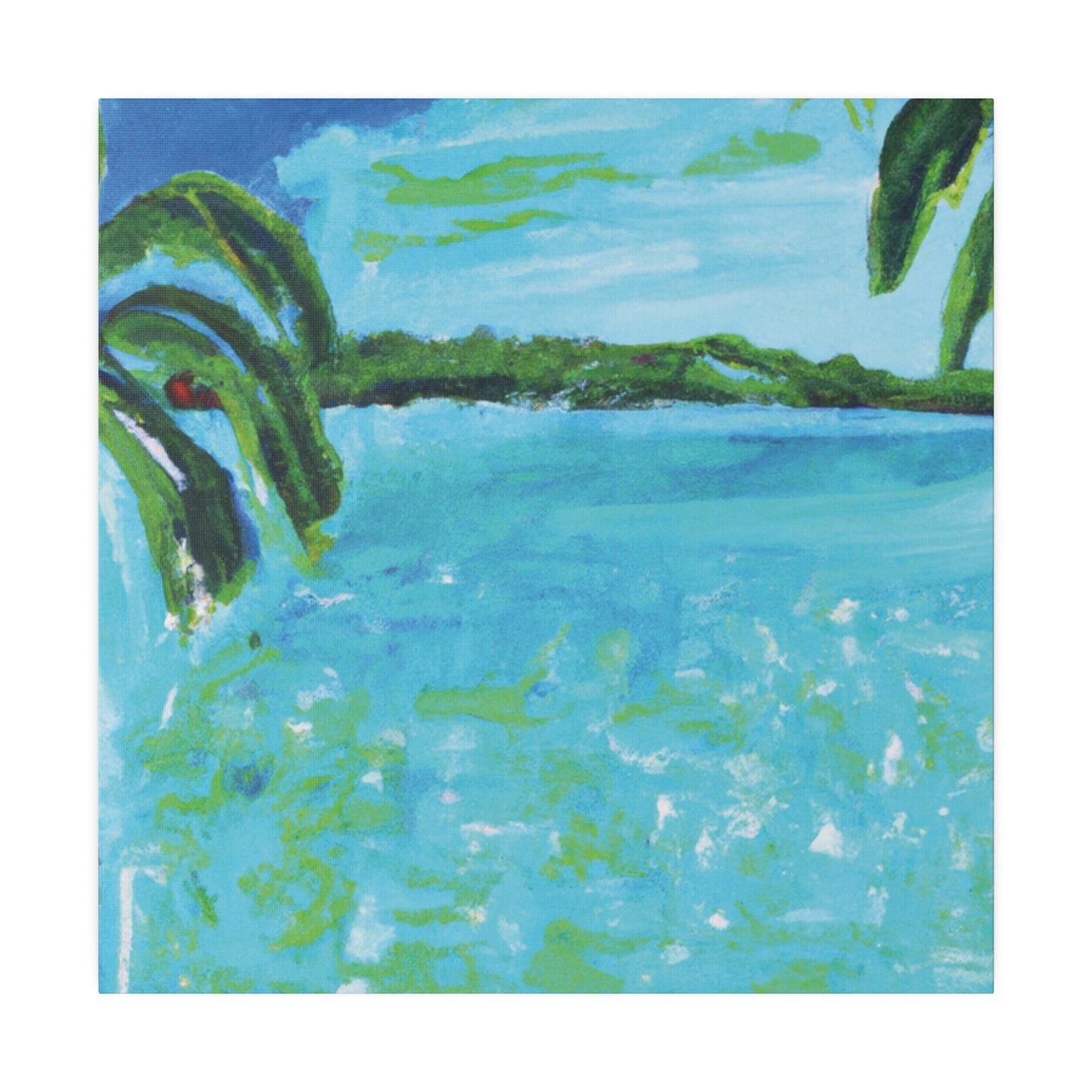 2143W - Bahamas Ocean Painting Print | Bahamas | Ocean | Beach | Poster | Home Decor | Wall Art | Canvas