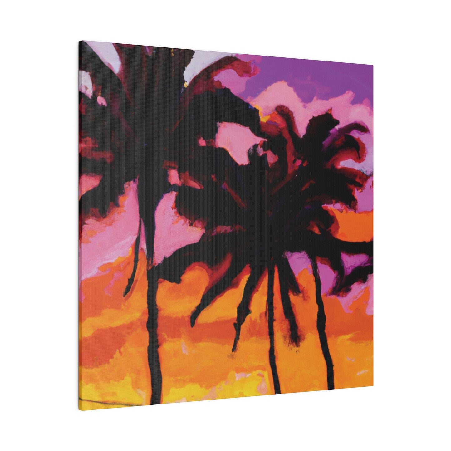 8367T - Miami Beach Sunset Painting Print | Miami | Beach | Sunset | Poster | Home Decor | Wall Art | Canvas