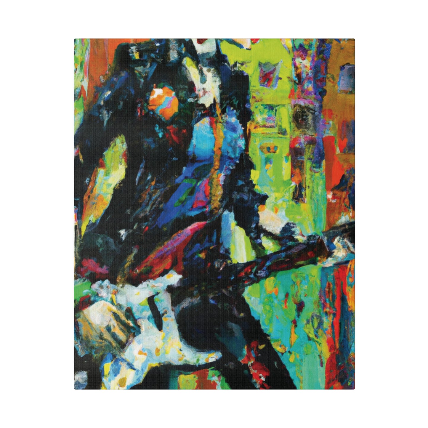 2760G - Rockstar Oil Painting Style Print | Poster | Home Decor | Wall Art | Music Art | Canvas