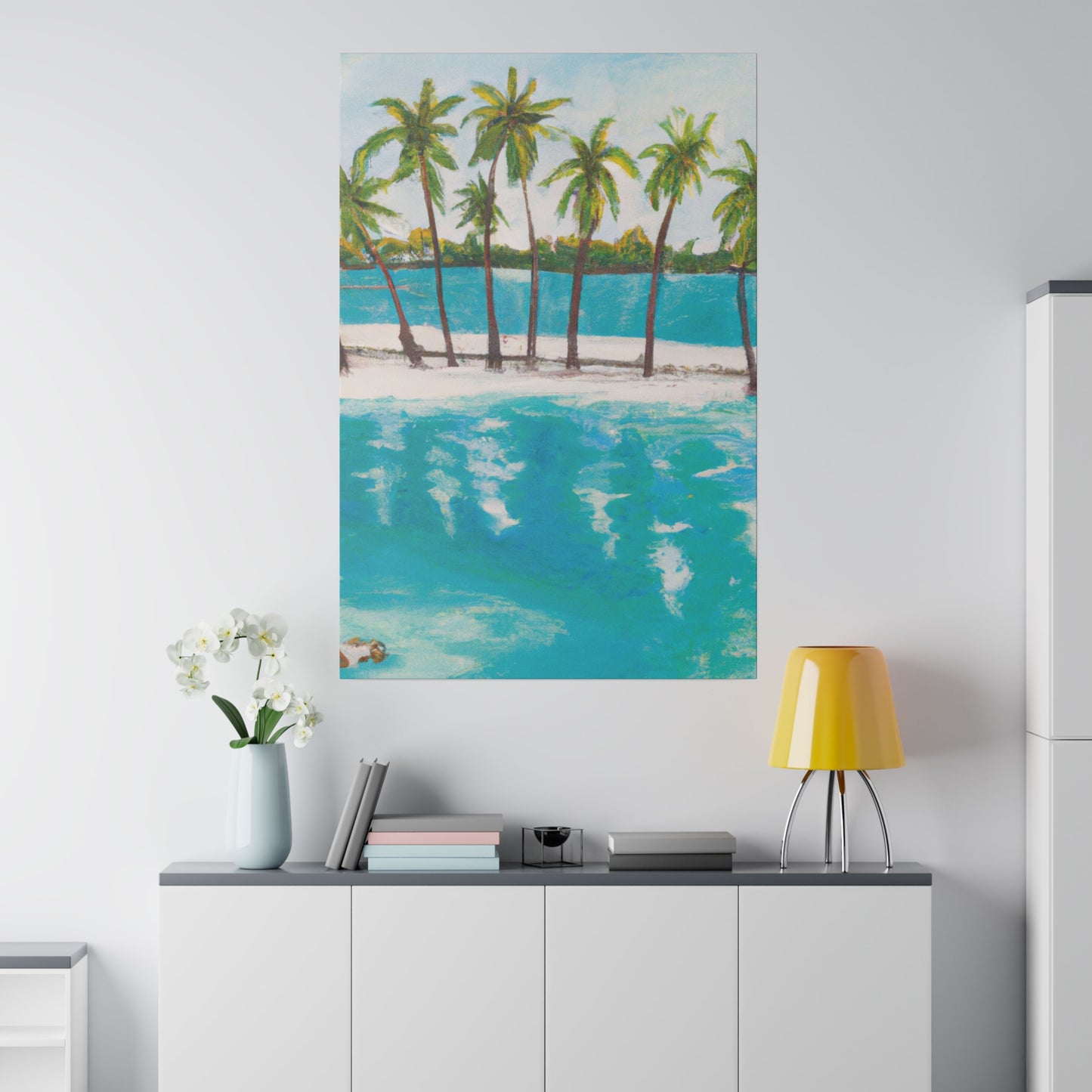 8045G - Bahamas Ocean Painting Print | Bahamas | Ocean | Beach | Poster | Home Decor | Wall Art | Canvas