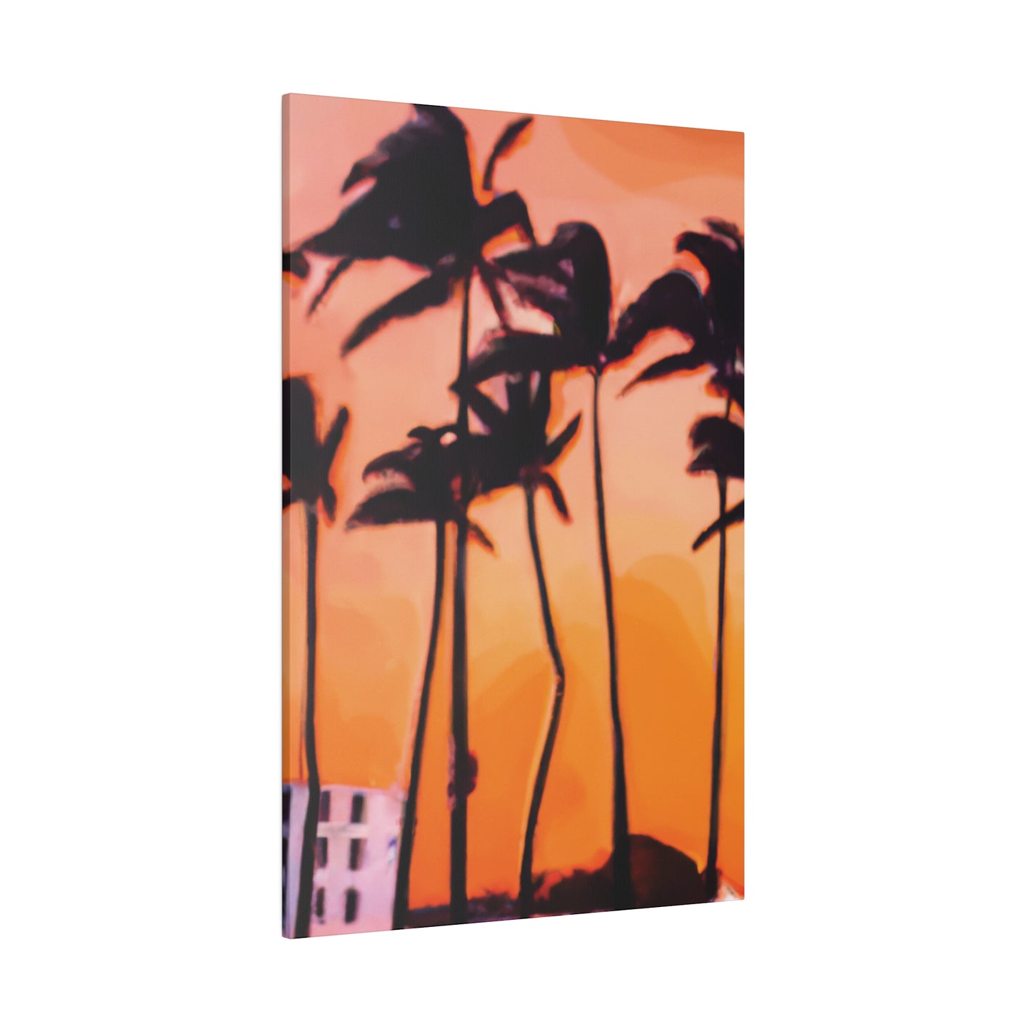 9837K - Miami Beach Sunset Painting Print | Miami | Beach | Sunset | Poster | Home Decor | Wall Art | Canvas