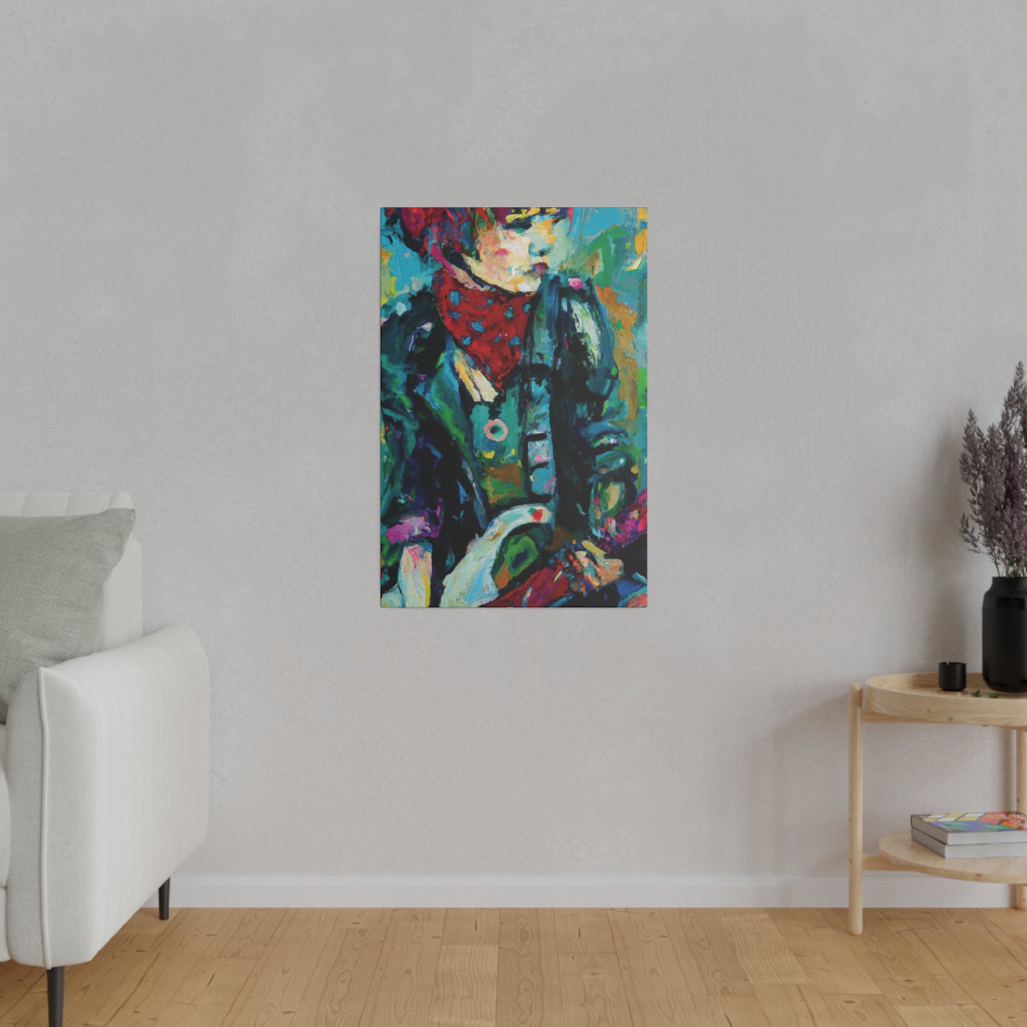 7263A - Rockstar Oil Painting Style Print | Poster | Home Decor | Wall Art | Music Art | Canvas