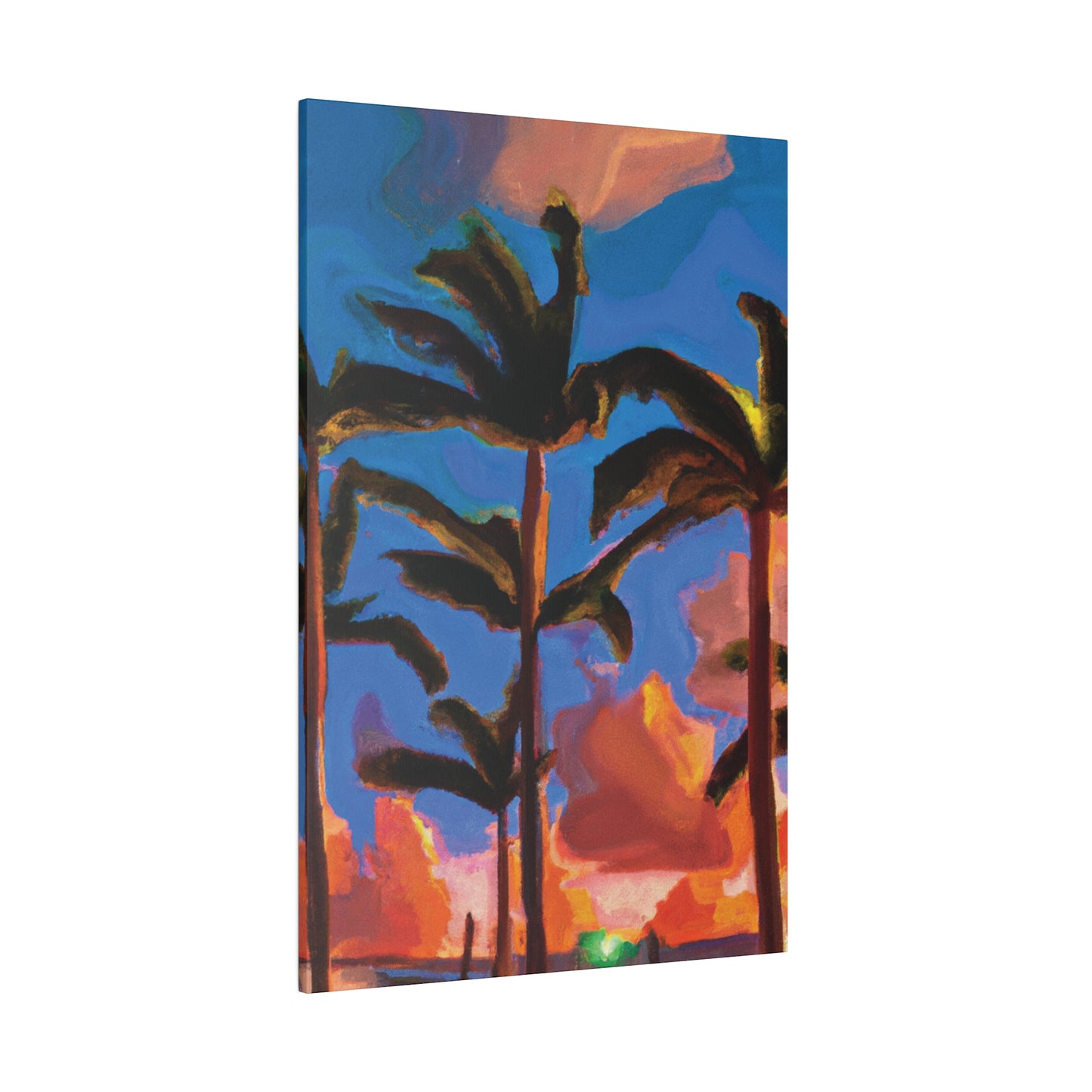 4464U - Miami Beach Sunset Painting Print | Miami | Beach | Sunset | Poster | Home Decor | Wall Art | Canvas