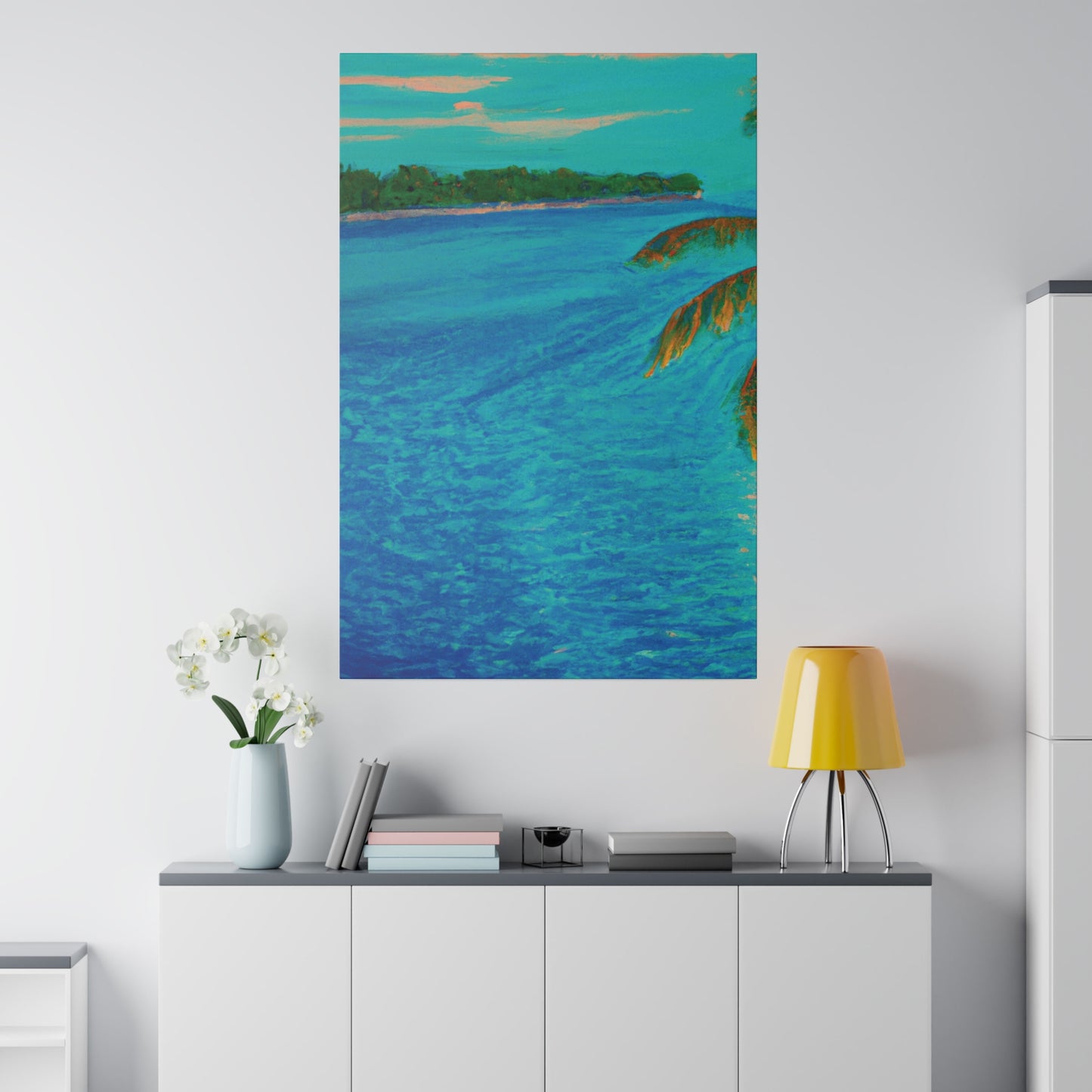 3303Q - Bahamas Ocean Painting Print | Bahamas | Ocean | Beach | Poster | Home Decor | Wall Art | Canvas