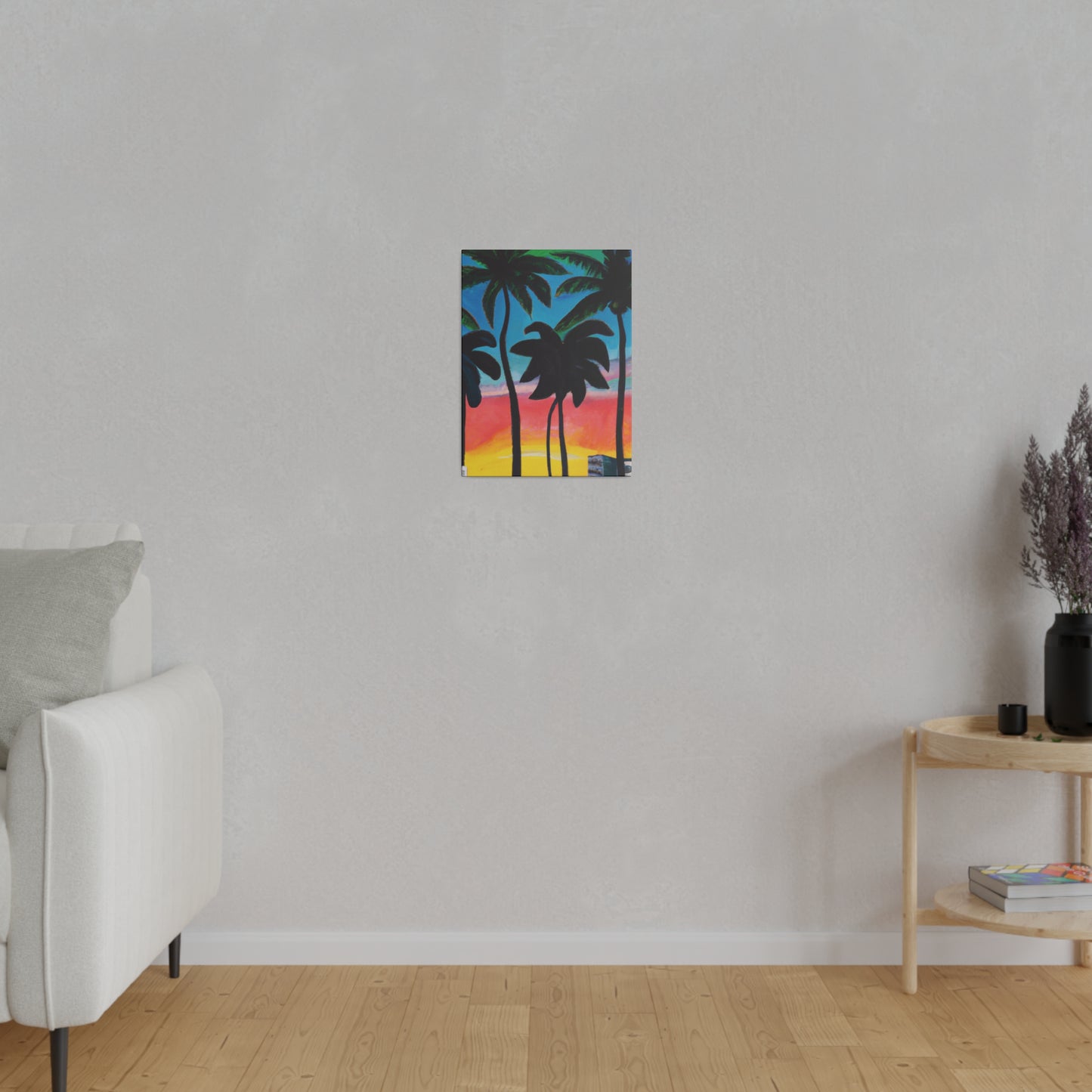 7322T - Miami Beach Sunset Painting Print | Miami | Beach | Sunset | Poster | Home Decor | Wall Art | Canvas