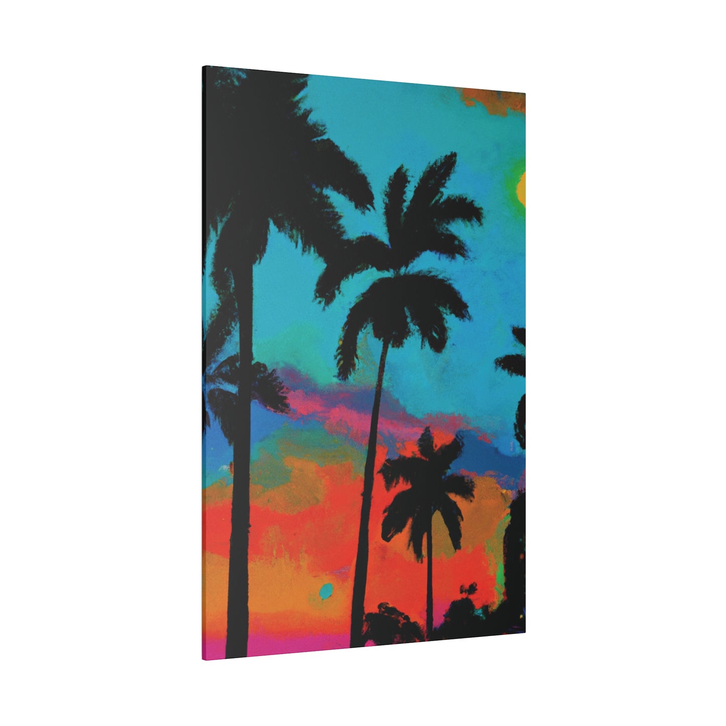 2838A - Miami Beach Sunset Painting Print | Miami | Beach | Sunset | Poster | Home Decor | Wall Art | Canvas