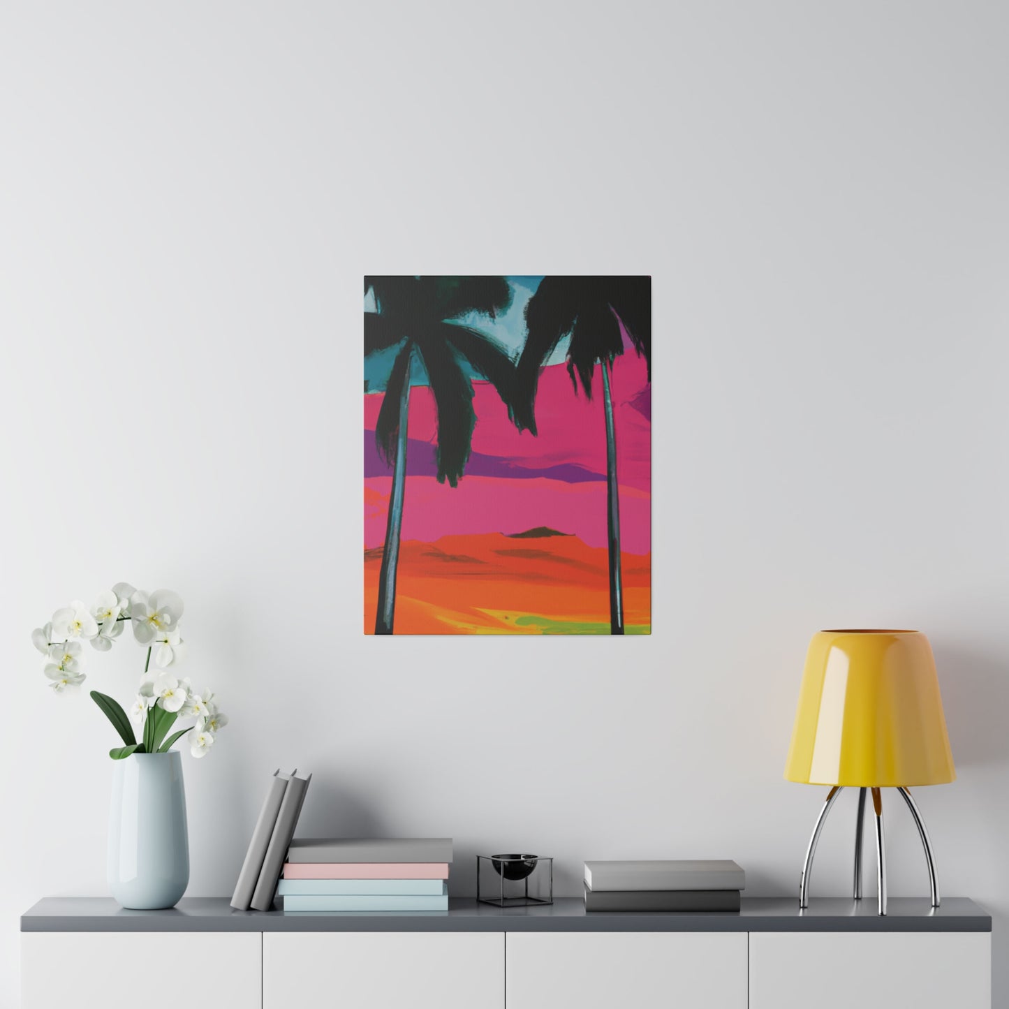 9027A - Miami Beach Sunset Painting Print | Miami | Beach | Sunset | Poster | Home Decor | Wall Art | Canvas