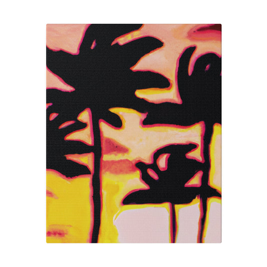 9329P - Miami Beach Sunset Painting Print | Miami | Beach | Sunset | Poster | Home Decor | Wall Art | Canvas