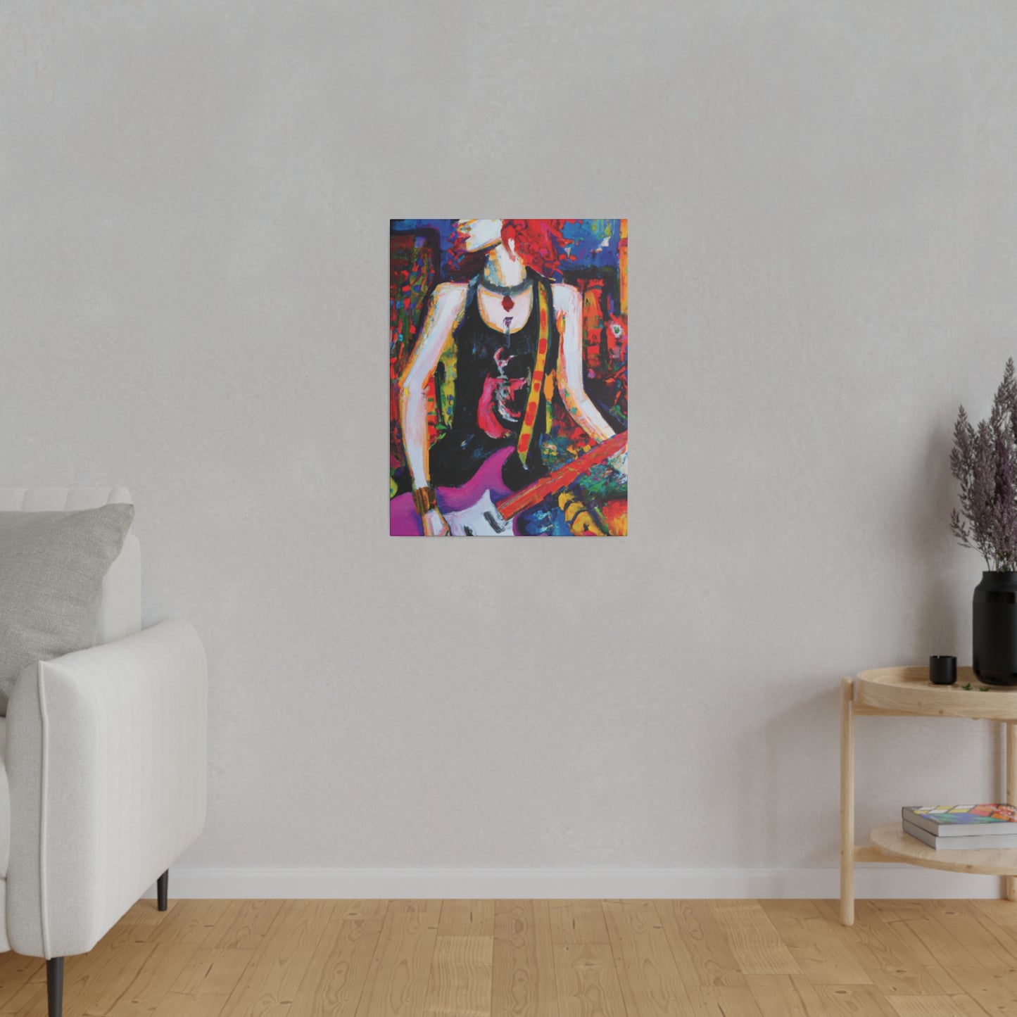 9648D - Rockstar Oil Painting Style Print | Poster | Home Decor | Wall Art | Music Art | Canvas