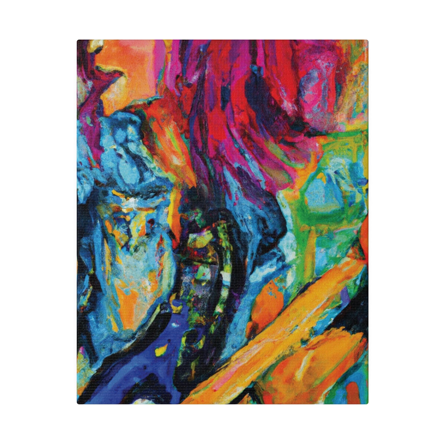 9483V - Rockstar Oil Painting Style Print | Poster | Home Decor | Wall Art | Music Art | Canvas