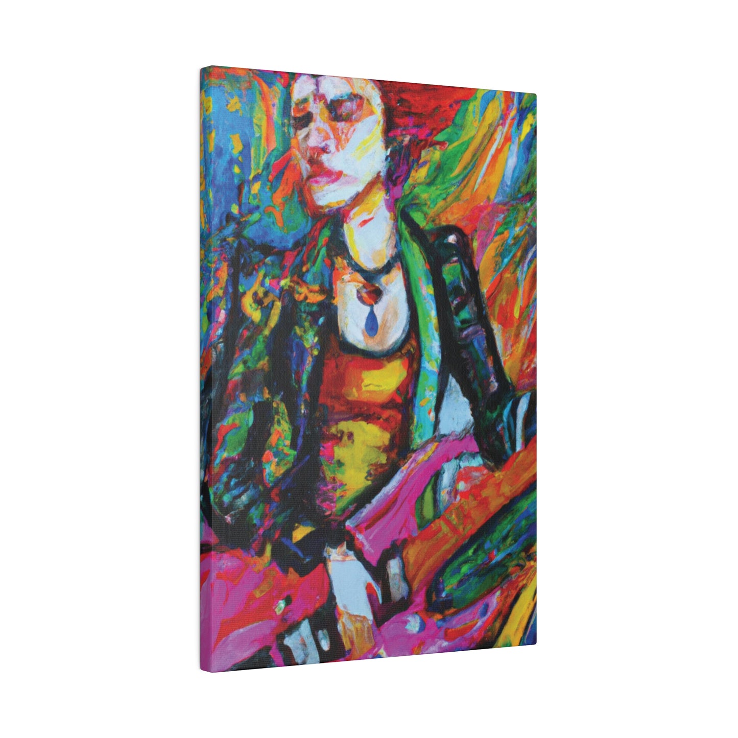 8293B - Rockstar Oil Painting Style Print | Poster | Home Decor | Wall Art | Music Art | Canvas