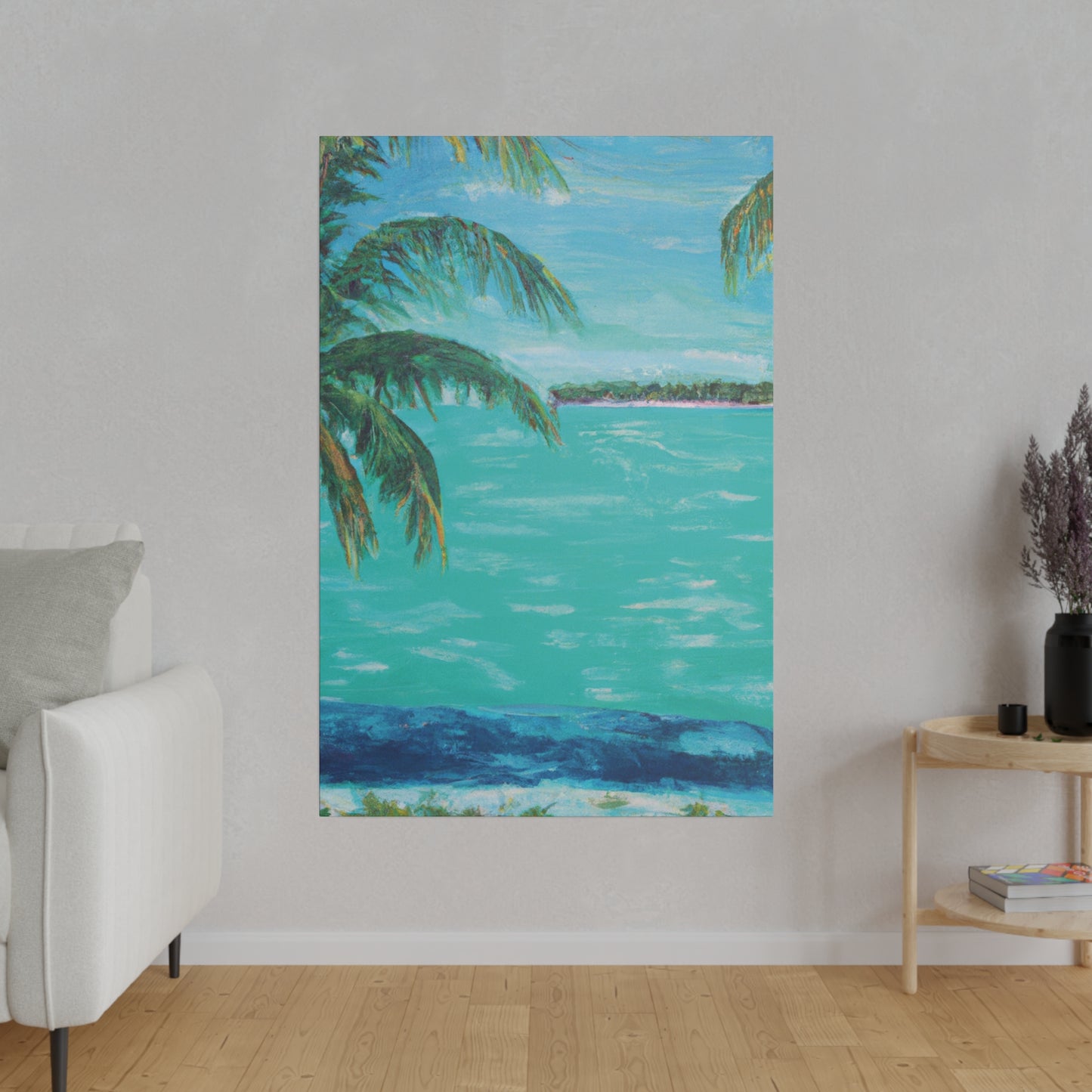 362P - Bahamas Ocean Painting Print | Bahamas | Ocean | Beach | Poster | Home Decor | Wall Art | Canvas