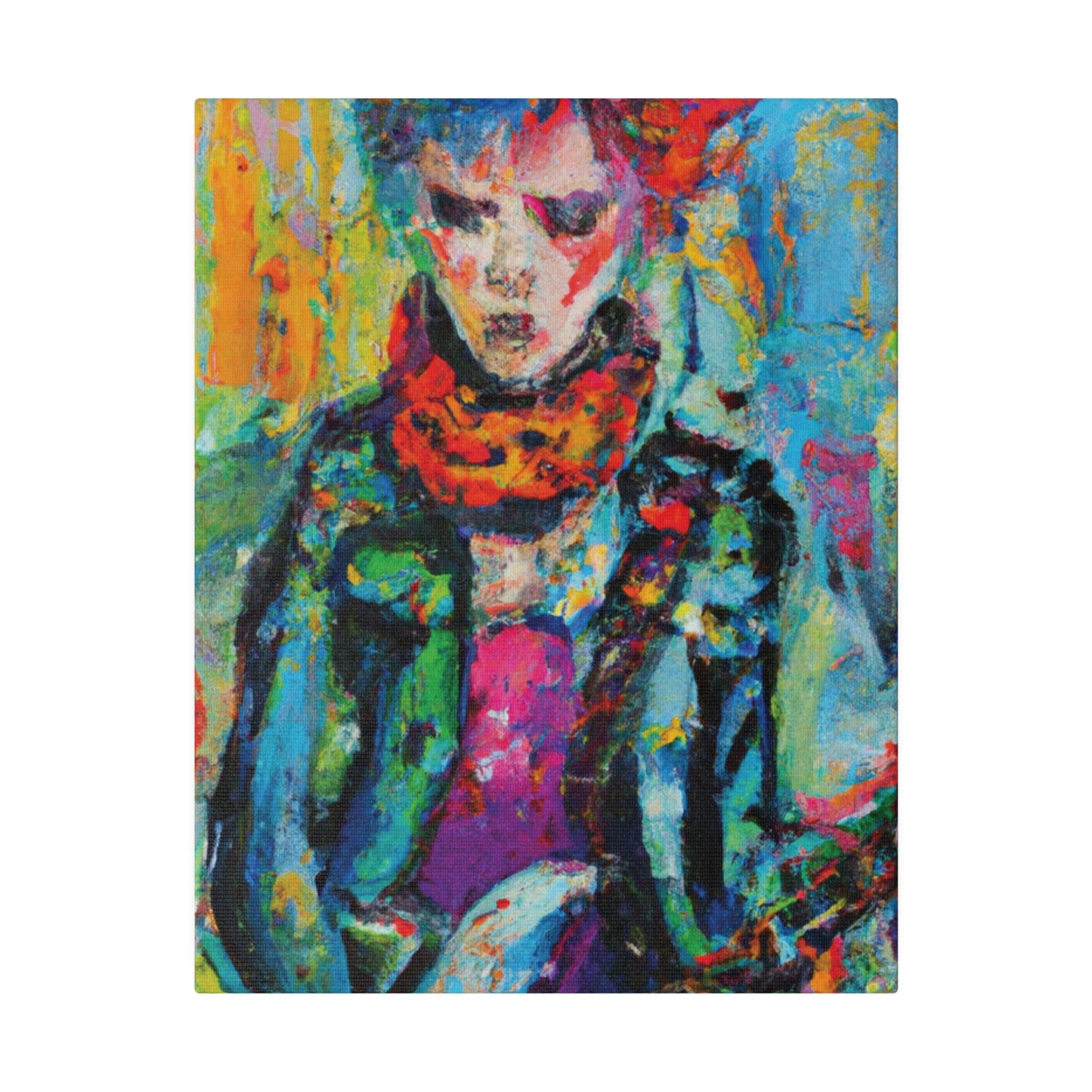 9432X - Rockstar Oil Painting Style Print | Poster | Home Decor | Wall Art | Music Art | Canvas