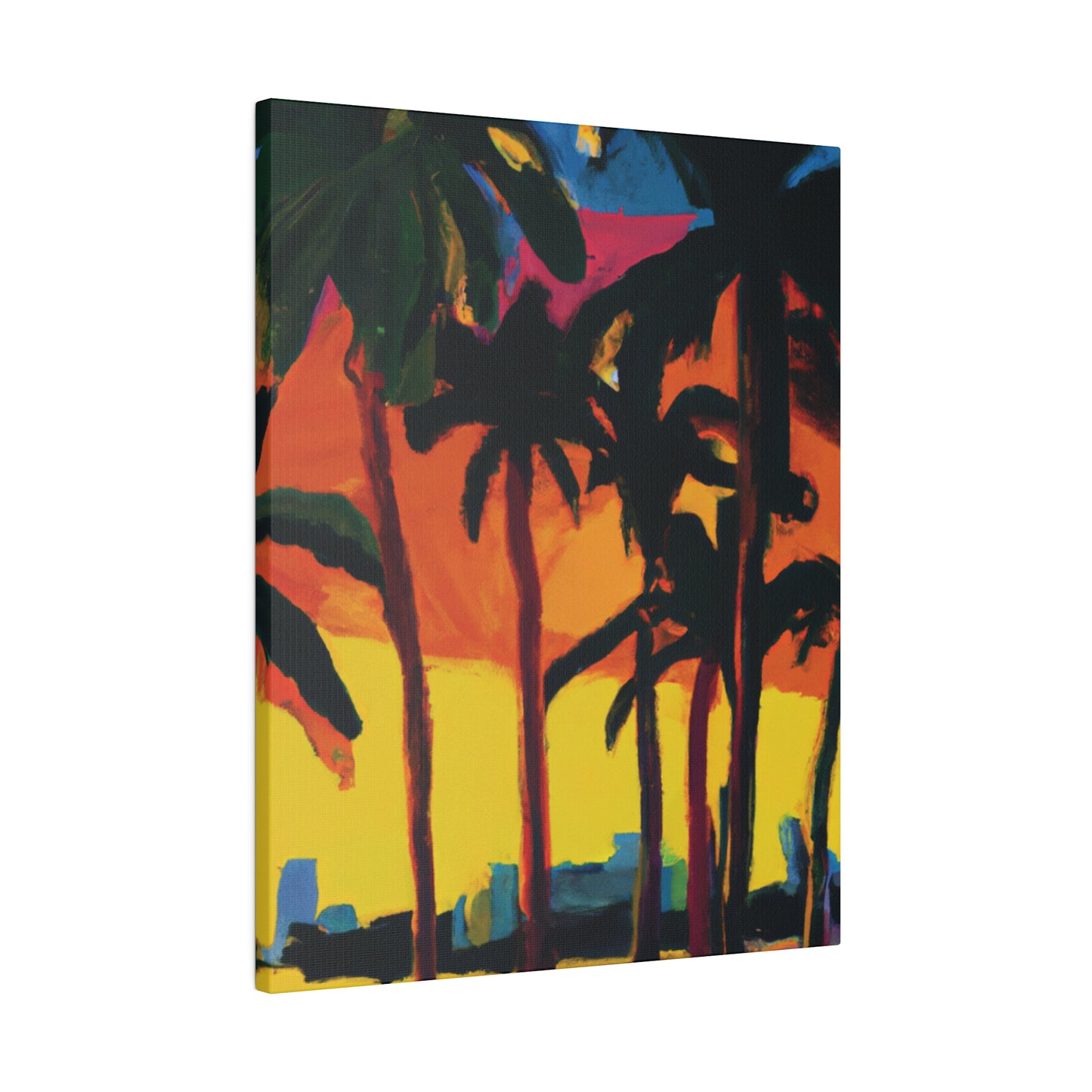 7398G - Miami Beach Sunset Painting Print | Miami | Beach | Sunset | Poster | Home Decor | Wall Art | Canvas