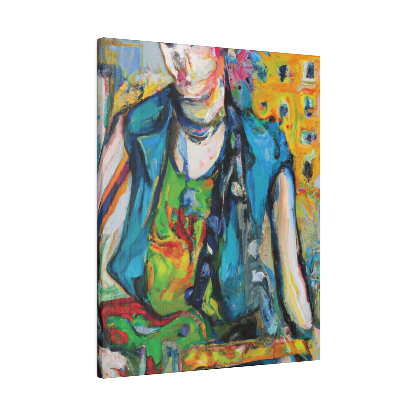 5368N - Rockstar Oil Painting Style Print | Poster | Home Decor | Wall Art | Music Art | Canvas