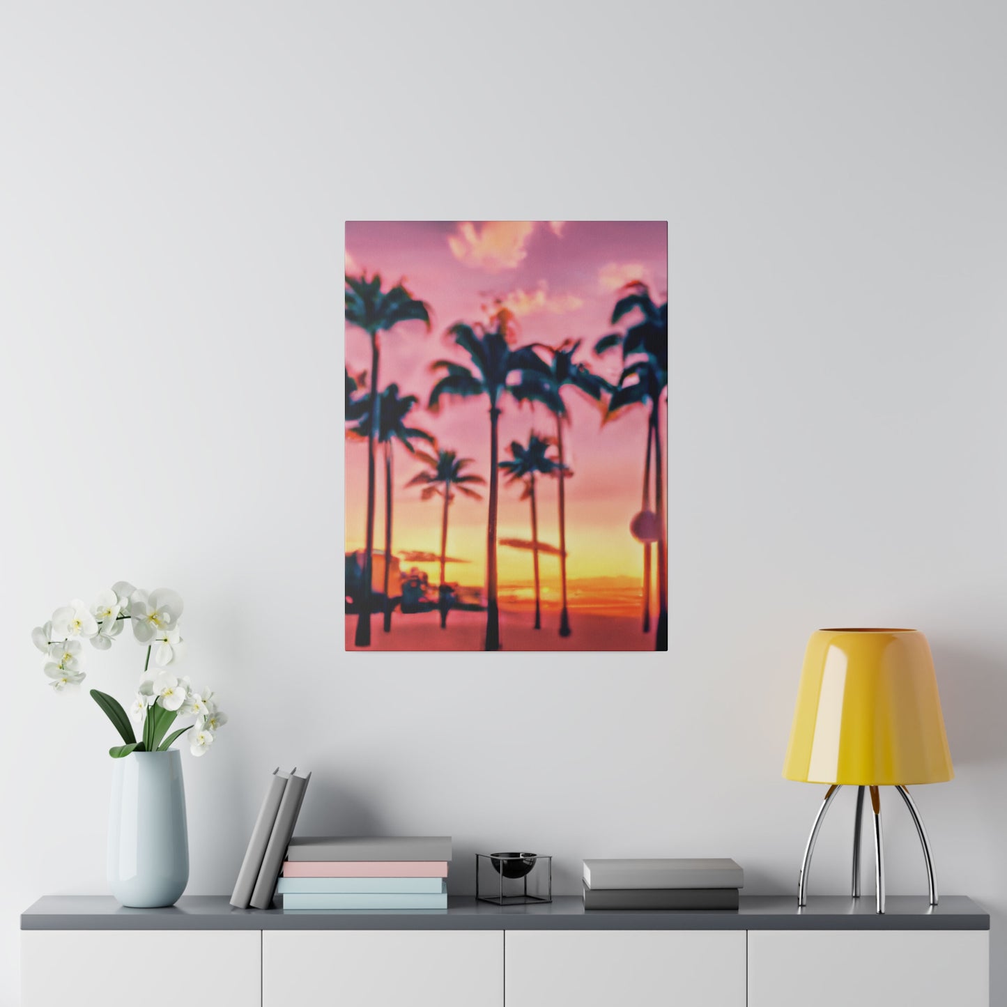 8183G - Miami Beach Sunset Painting Print | Miami | Beach | Sunset | Poster | Home Decor | Wall Art | Canvas