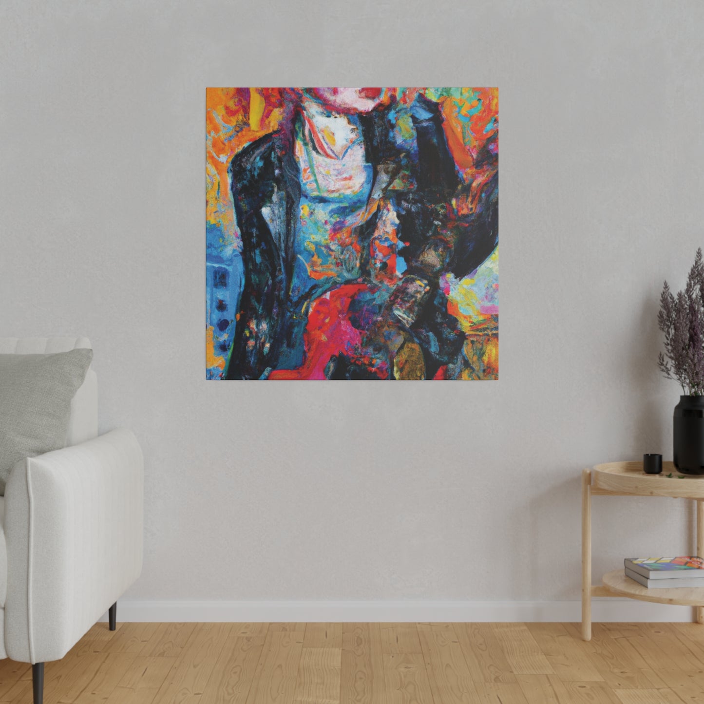 6278X - Rockstar Oil Painting Style Print | Poster | Home Decor | Wall Art | Music Art | Canvas