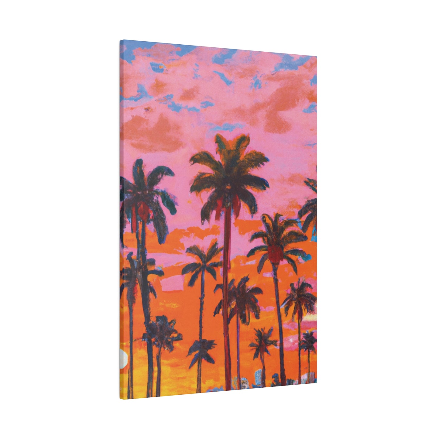 9385A - Miami Beach Sunset Painting Print | Miami | Beach | Sunset | Poster | Home Decor | Wall Art | Canvas