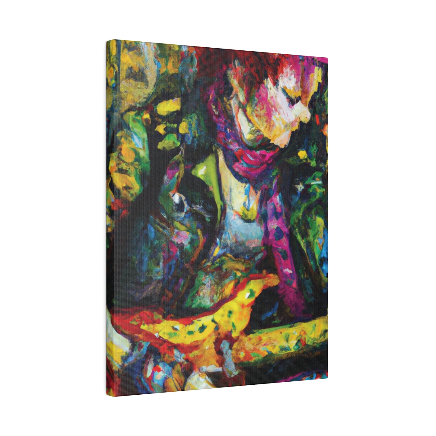 3668A - Rockstar Oil Painting Style Print | Poster | Home Decor | Wall Art | Music Art | Canvas