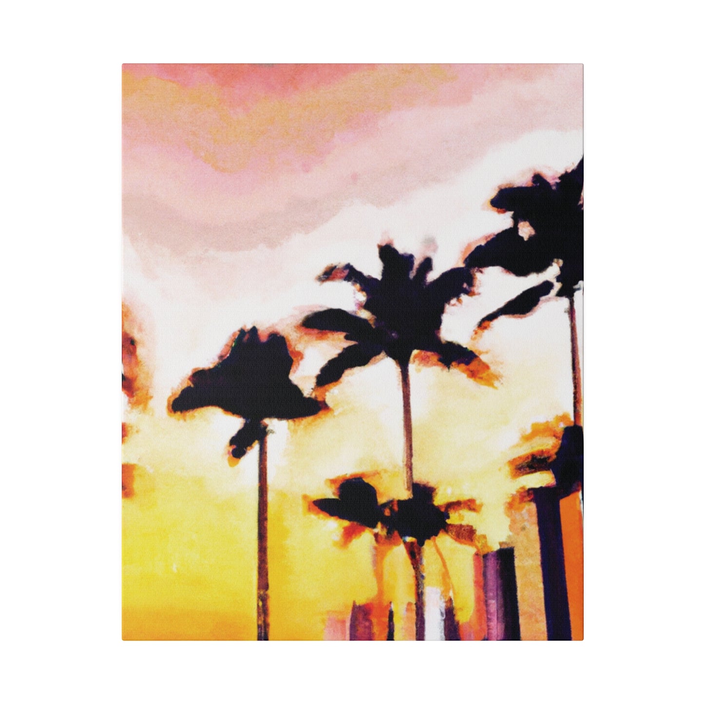 8005X - Miami Beach Sunset Painting Print | Miami | Beach | Sunset | Poster | Home Decor | Wall Art | Canvas